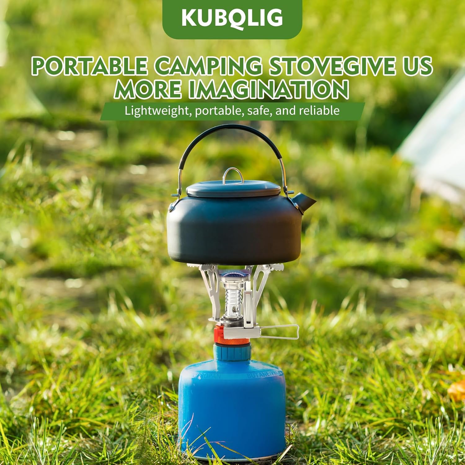 Portable Camping Stove Backpacking Stove, Specialized Camping Stove with Piezo Ignition Stable Support Wind-Resistance, Camp Stove for Camping Hiking&Outdoor Adventure Cooking - Image 7